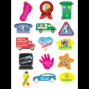 Image of Rectangular Paper Stickers: 25 x 38mm 49 per sheet