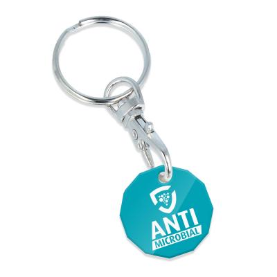 Image of Anti Microbial Trolley Coin Keyring